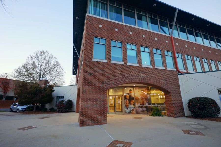 The brick entrance of Carolina Core Professional Center at 4000 Ossi Court, High Point