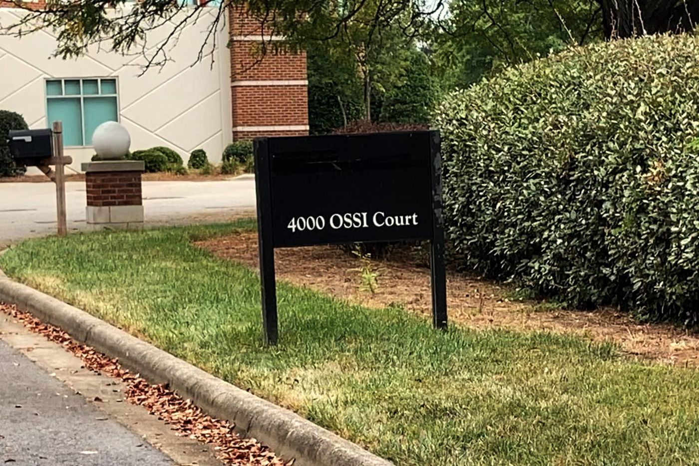 The 4000 Ossi Court sign outside our headquarters in High Point